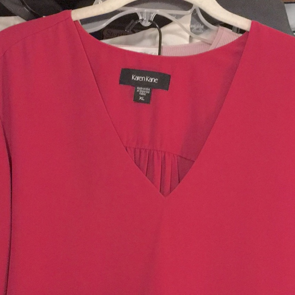 Fushia Karen Kane Blouse size XL